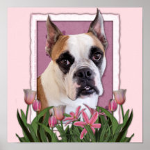 Día de madres - dogo inglés - Cambridge Poster