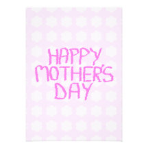 Día de madres feliz. Estampado de plores rosado Anuncio