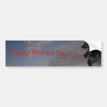 Día de madres feliz etiqueta de parachoque