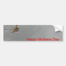 Día de madres feliz pegatina de parachoque