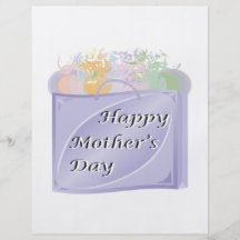 Día de madres feliz tarjeta publicitaria