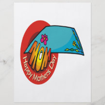 Día de madres feliz tarjetas publicitarias
