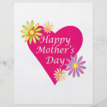 Día de madres feliz tarjetón