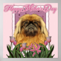 Día de madres - Pekingese - guijarros Impresiones