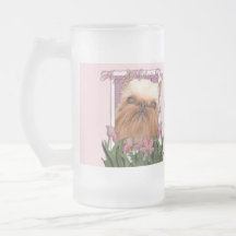 Día de madres - tulipanes rosados - Bruselas Griff Tazas