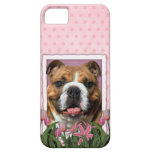 Día de madres - tulipanes rosados - dogo iPhone 5 Case-Mate fundas