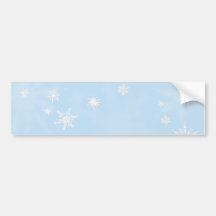Día de navidad del bosquejo de los copos de nieve pegatina de parachoque