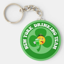Día de Nueva York St Patrick divertido Llavero Personalizado