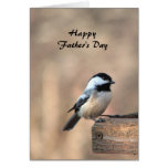 Día de padres del Chickadee Tarjeta
