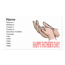 Día de padres feliz plantillas de tarjetas de visita