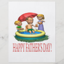 Día de padres feliz tarjeta publicitaria