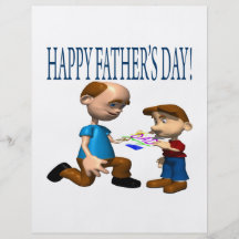 Día de padres feliz tarjetón
