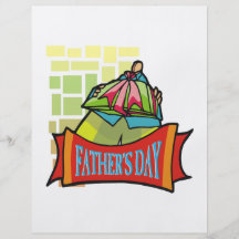 Día de padres flyer personalizado