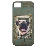 Día de padres - patas de piedra - barro amasado iPhone 5 Case-Mate cárcasa