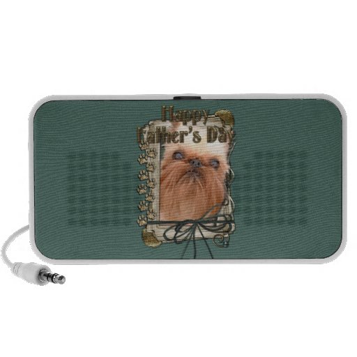 Día de padres - patas de piedra - Bruselas Griffon iPod Altavoz