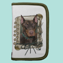 Día de padres - patas de piedra - Doberman - rojo folios