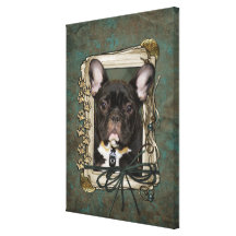 Día de padres - patas de piedra - dogo francés - t lona estirada galerias