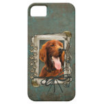 Día de padres - patas de piedra - Irish Setter iPhone 5 Fundas