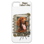 Día de padres - patas de piedra - Irish Setter iPhone 5 Case-Mate Cárcasas