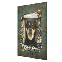 Día de padres - patas de piedra - Kelpie - Jude Lienzo Envuelto Para Galerías