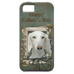 Día de padres - patas de piedra - Saluki iPhone 5 Case-Mate Carcasas