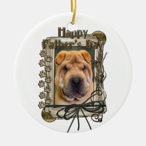 Día de padres - patas de piedra - Shar Pei Ornamentos De Reyes