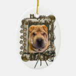 Día de padres - patas de piedra - Shar Pei Ornatos