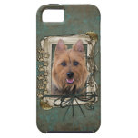 Día de padres - patas de piedra - Terrier australi iPhone 5 Case-Mate Cobertura