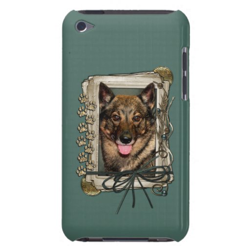 Día de padres - patas de piedra - Vallhund Case-Mate iPod Touch Cárcasas