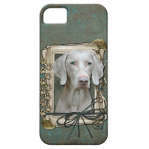 Día de padres - patas de piedra - Weimaraner iPhone 5 Case-Mate Protector