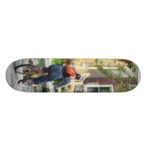 Día de primavera precioso para un paseo monopatín personalizado