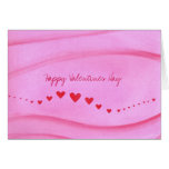 Día de San Valentín feliz, onda de las tarjetas ro