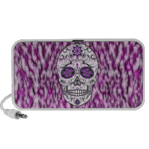 Día del cráneo muerto del azúcar - rosado y de la  notebook altavoz