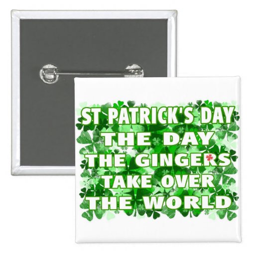 Día del Día- del St Patricks los jengibres asumen  Pin