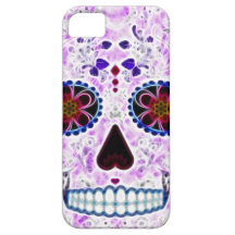Día del fractal Cráneo-Púrpura y multi muerto del  iPhone 5 Funda