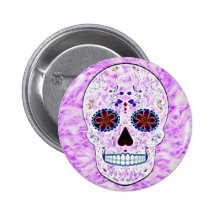 Día del fractal Cráneo-Púrpura y multi muerto del  Pin