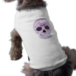 Día del fractal Cráneo-Púrpura y multi muerto del  Camisa De Mascota