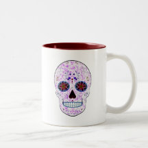 Día del fractal Cráneo-Púrpura y multi muerto del  Taza
