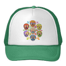 Día del gorra muerto de los cráneos del azúcar