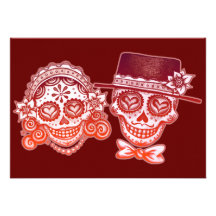 Día del Los Novios de las invitaciones muertas Comunicados Personalizados