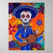 DÍA DEL MARIACHI DE LOS MUERTOS POSTER