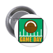 Día del partido de fútbol pin