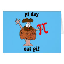 Día del pi tarjeton