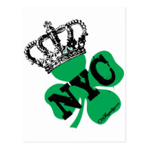 Día del St. Patricks del trébol de NYC New York Ci Tarjetas Postales