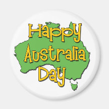 Día feliz de Australia Imanes Para Frigoríficos