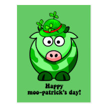 día feliz de los patricks del MOO Postal
