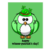 día feliz de los patricks del whooo tarjetas postales