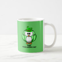 día feliz de los patricks del whooo tazas de café