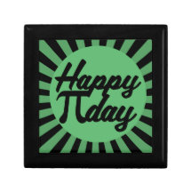 Día feliz del pi caja de regalo