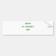Día feliz del St Patricks Etiqueta De Parachoque